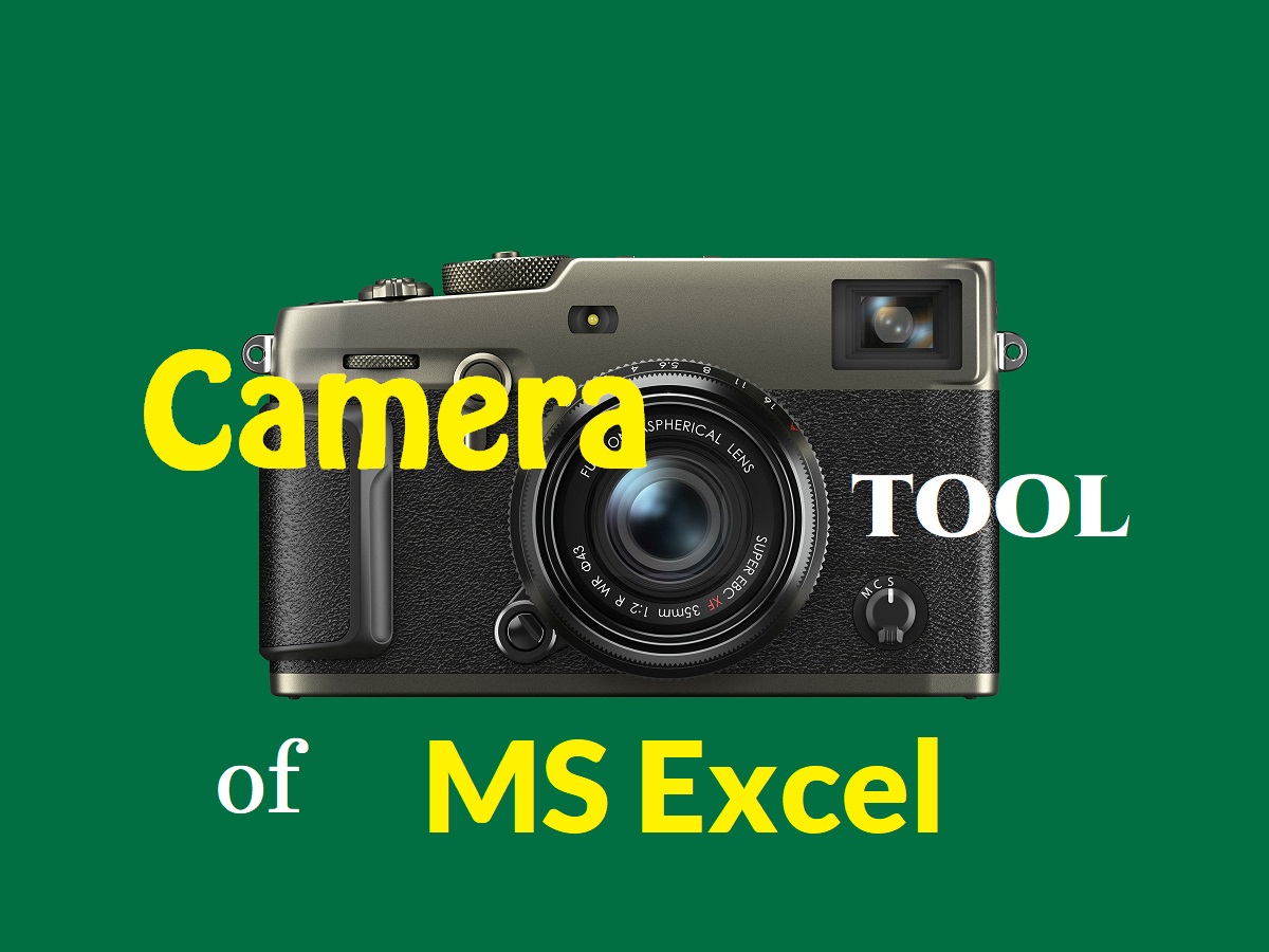 Capture your image using Camera of Excel!